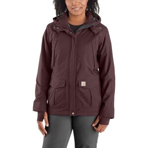 Carhartt Storm Defender Waterproof Jacket Relaxed Fit Blackberry SZ XL